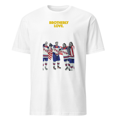 BROTHERLY LOVE: Tkachuk and Hughes Brothers T-Shirt
