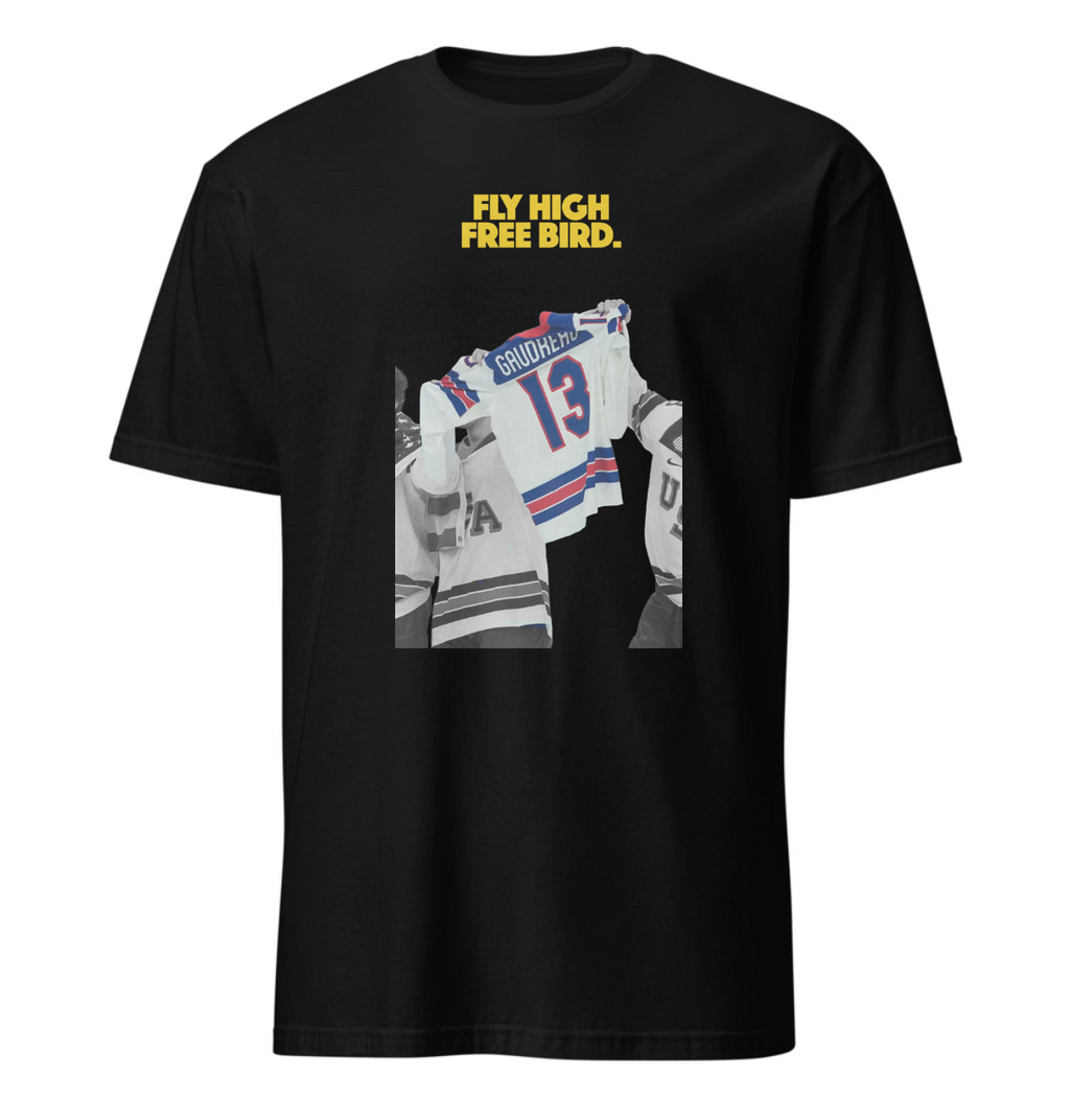 FLY HIGH FREE BIRD: Johnny "Hockey" Gaudreau T-Shirt