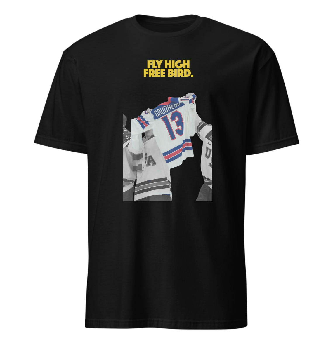 FLY HIGH FREE BIRD: Johnny "Hockey" Gaudreau T-Shirt