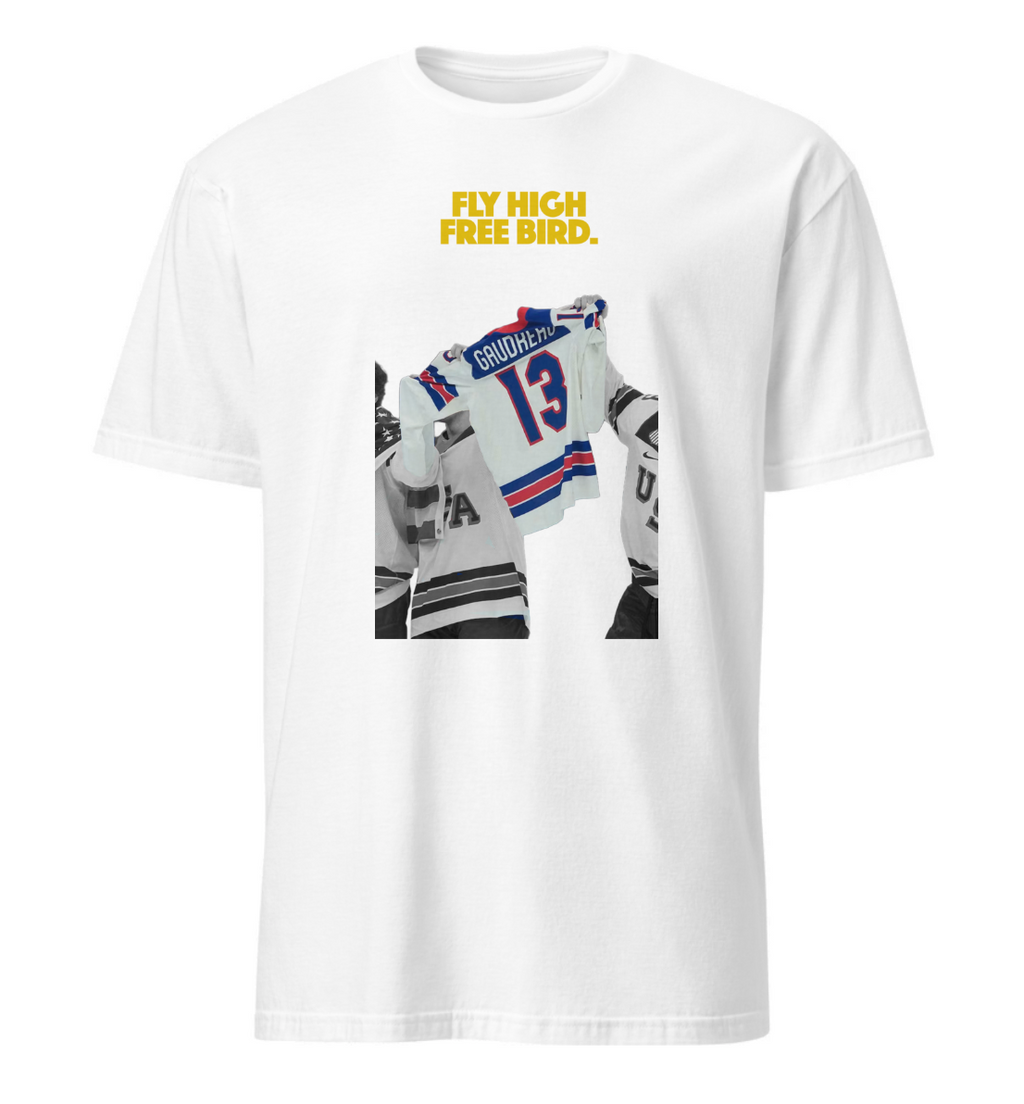 FLY HIGH FREE BIRD: Johnny "Hockey" Gaudreau T-Shirt