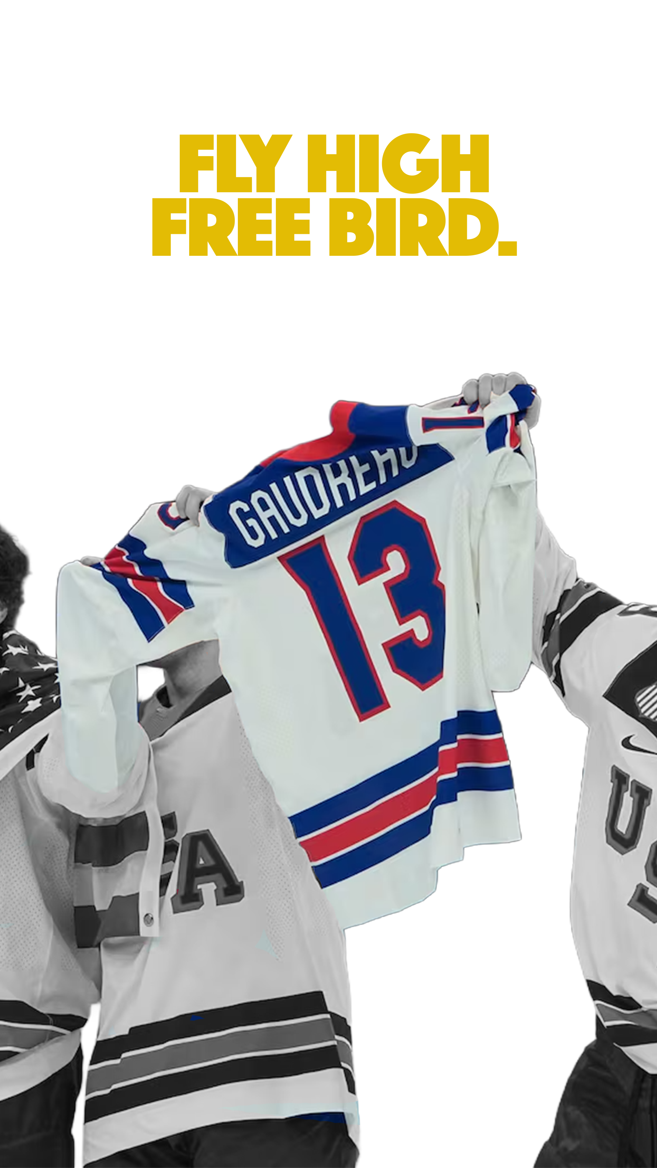 FLY HIGH FREE BIRD: Johnny "Hockey" Gaudreau T-Shirt